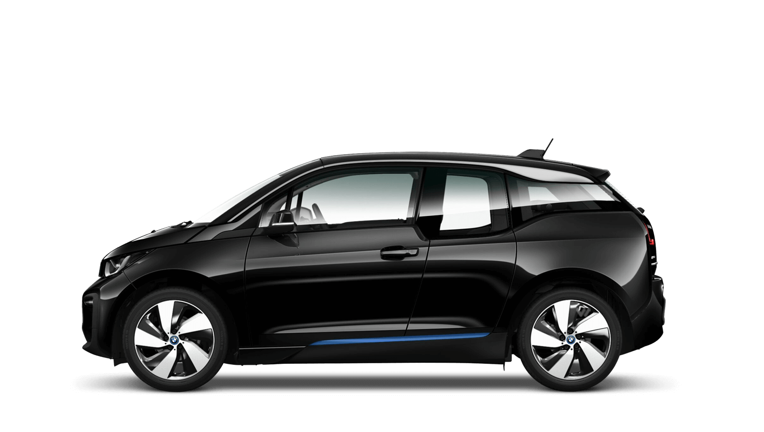 Fluid Black with Highlight BMW i Blue (Metallic)