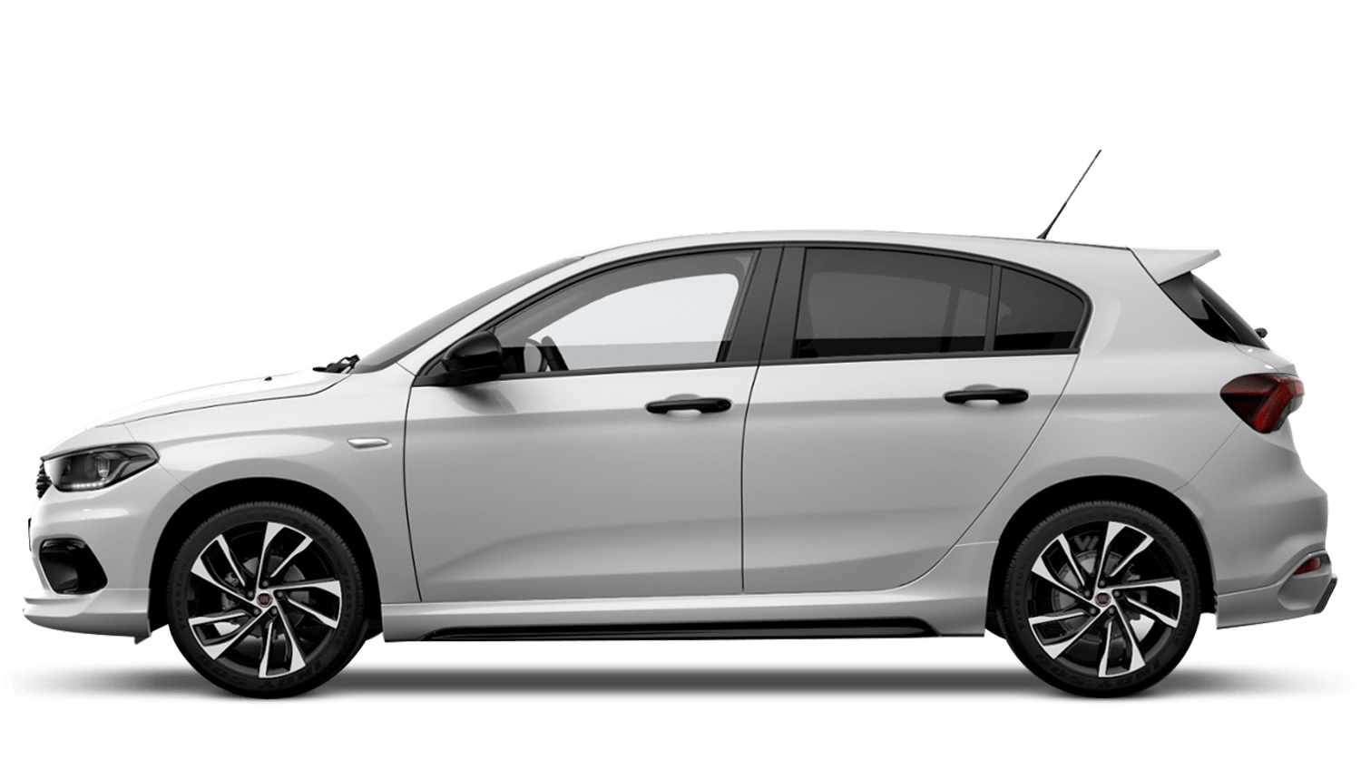 Ambient White with Black Roof (Bi-Colour) FIAT Tipo Hatchback