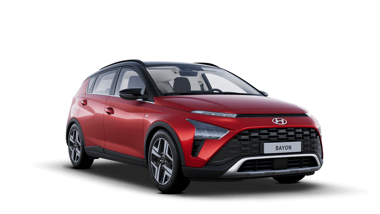Dragon Red with Phantom Black Roof Hyundai Bayon