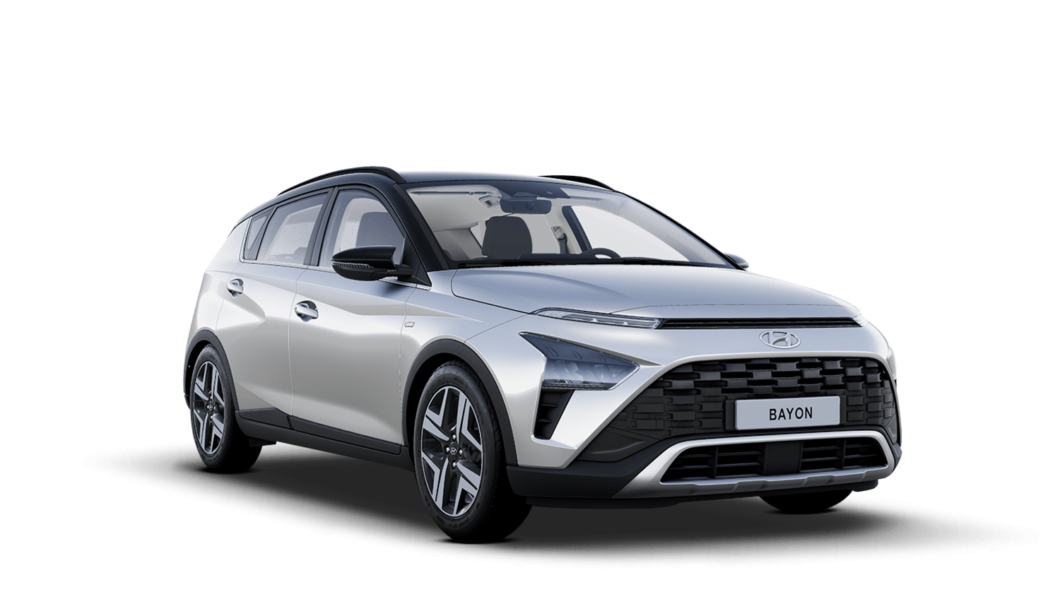 Sleek Silver with Phantom Black Roof Hyundai Bayon