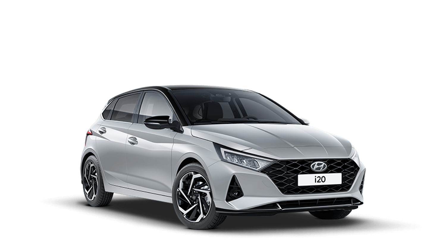 Sleek Silver with Phantom Black Roof Hyundai I20 New