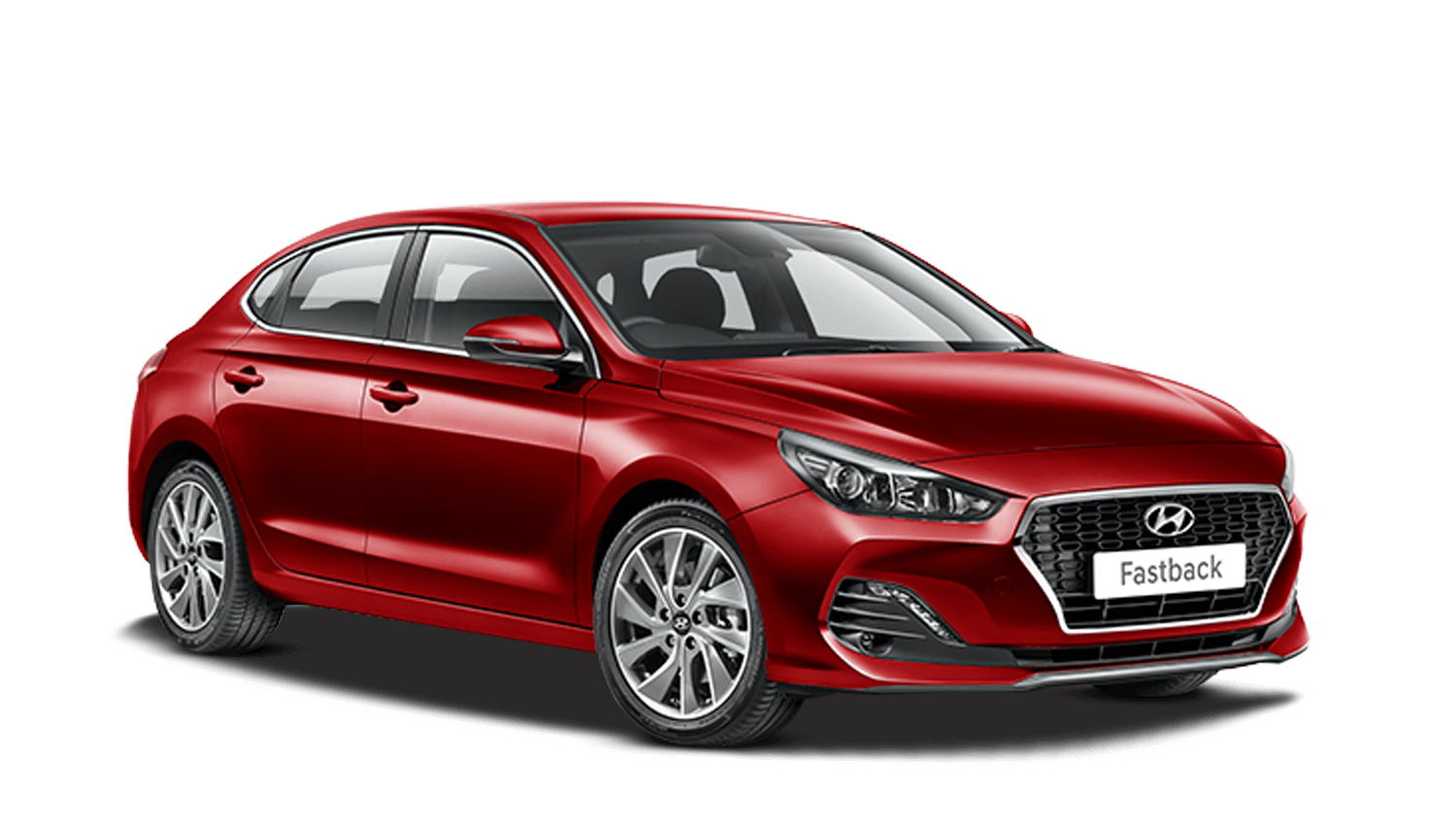 Fiery Red Hyundai I30 Fastback