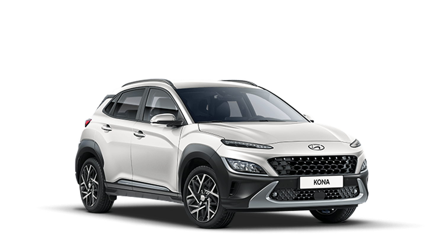 Atlas White New Hyundai KONA Hybrid