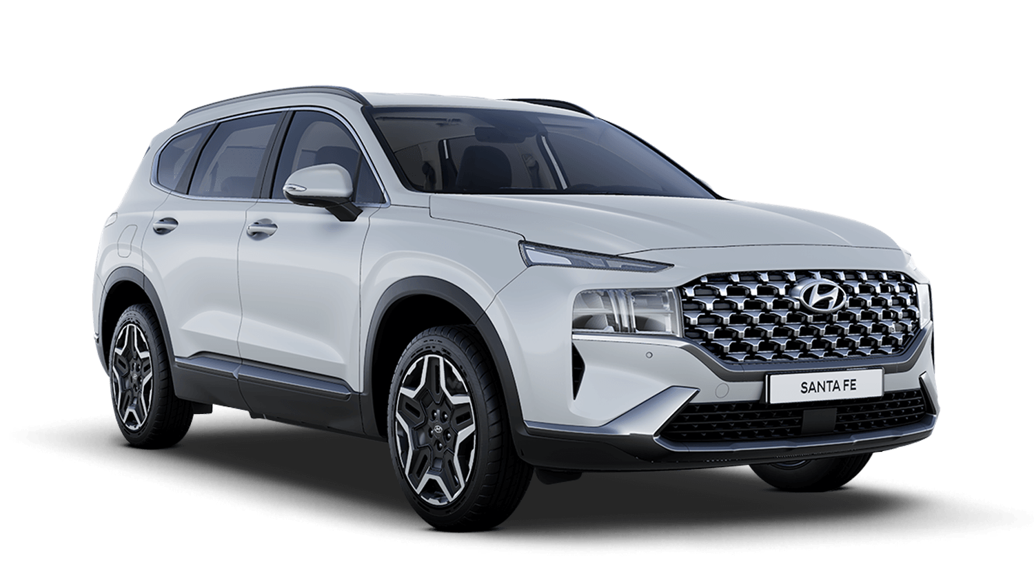 Glacier White Hyundai Santa Fe Plug In