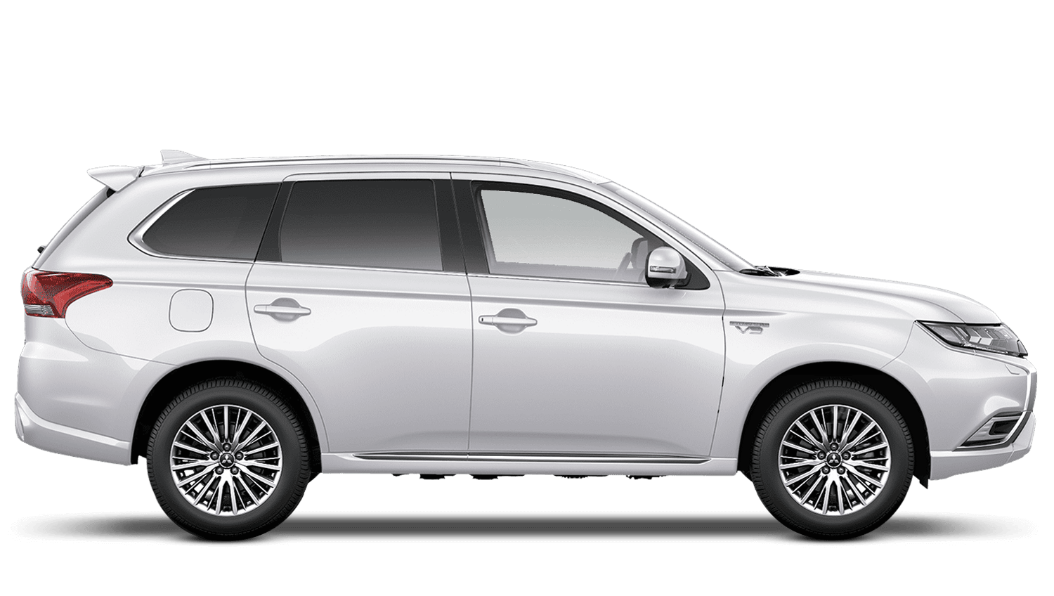 Frost White Mitsubishi Outlander PHEV