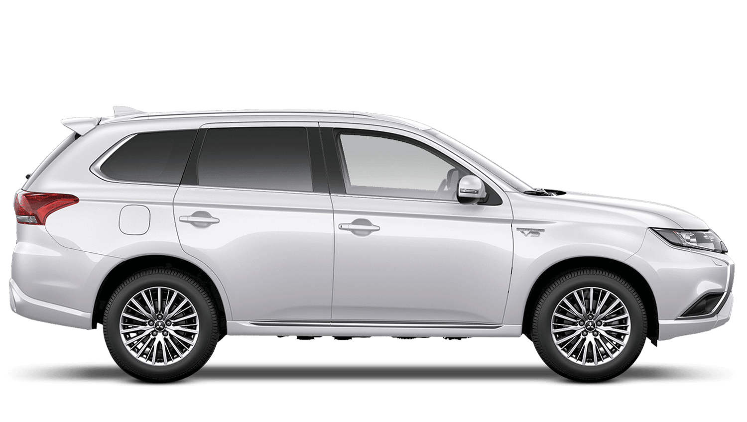 Frost White Mitsubishi Outlander PHEV