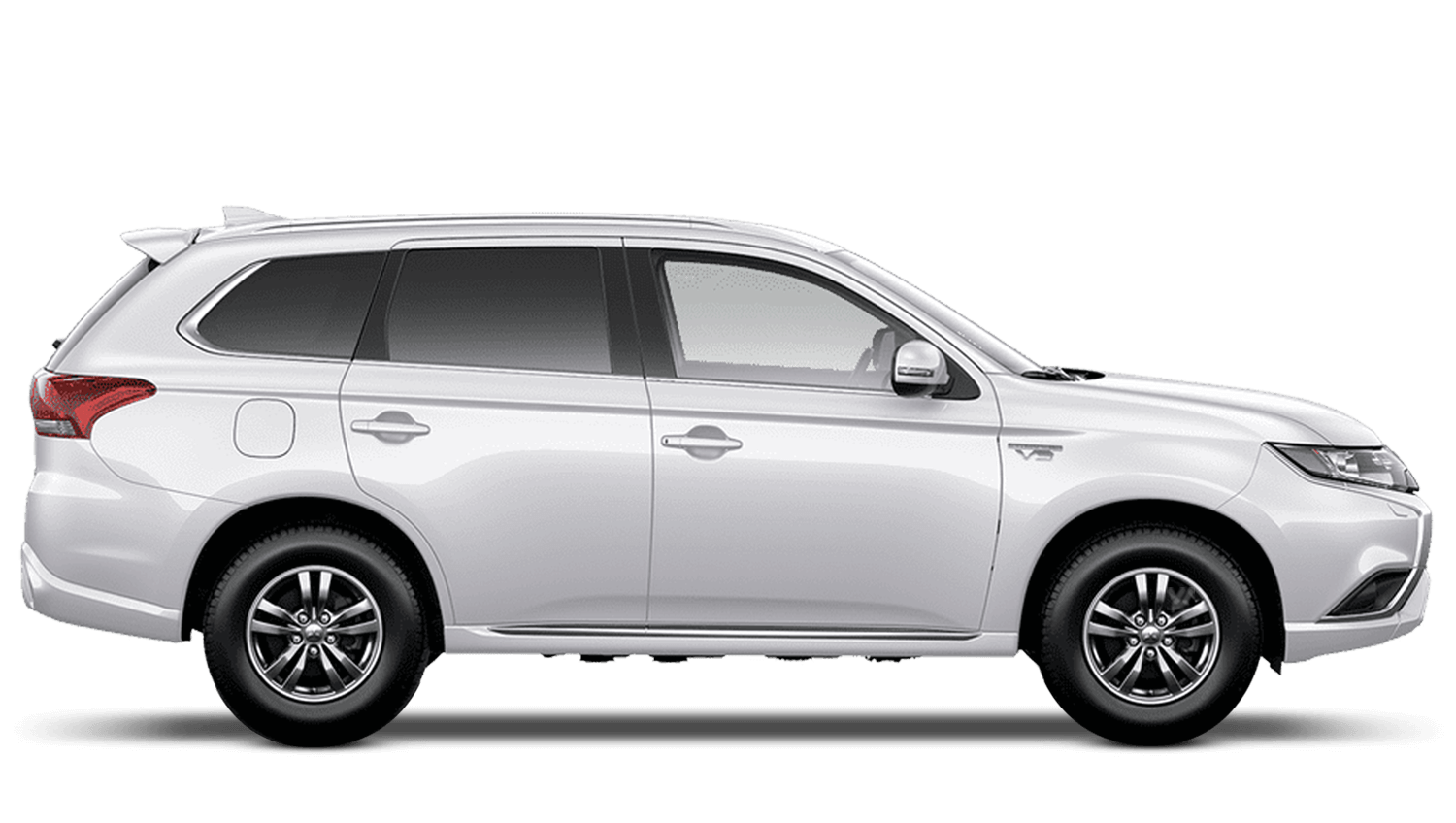 Frost White Mitsubishi Outlander PHEV
