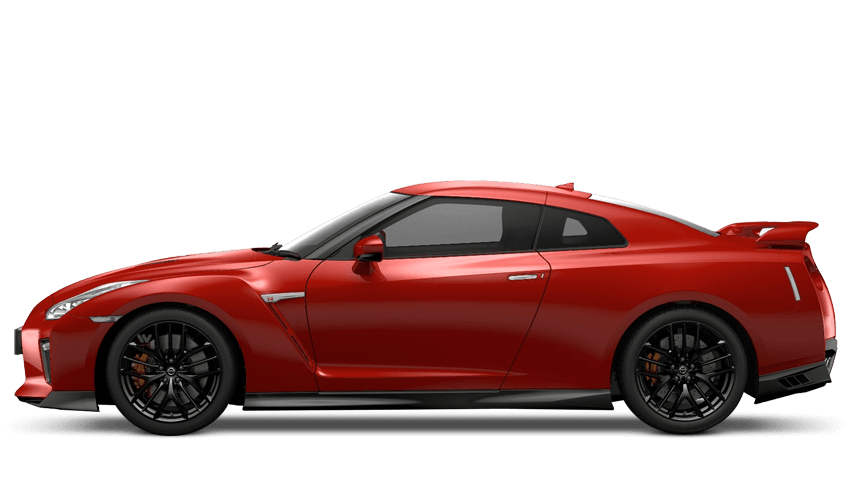 Vibrant Red Nissan Gt R