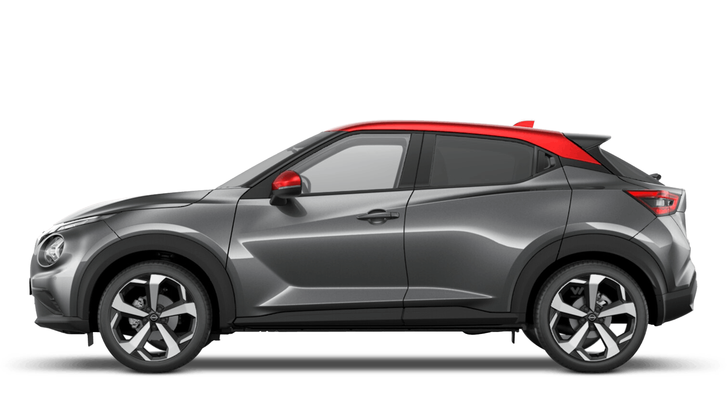 Gun Metallic with Fuji Sunset Red Roof Next Generation Nissan Juke