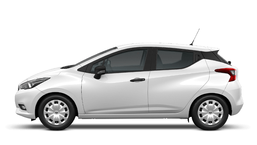 Solid White Nissan Micra
