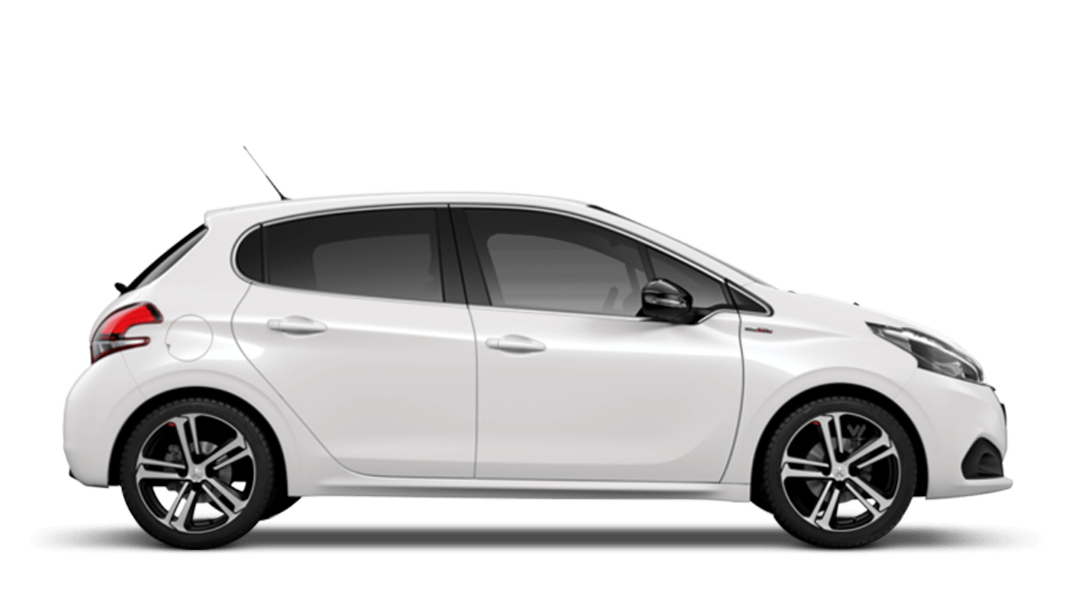 Satin White Peugeot 208
