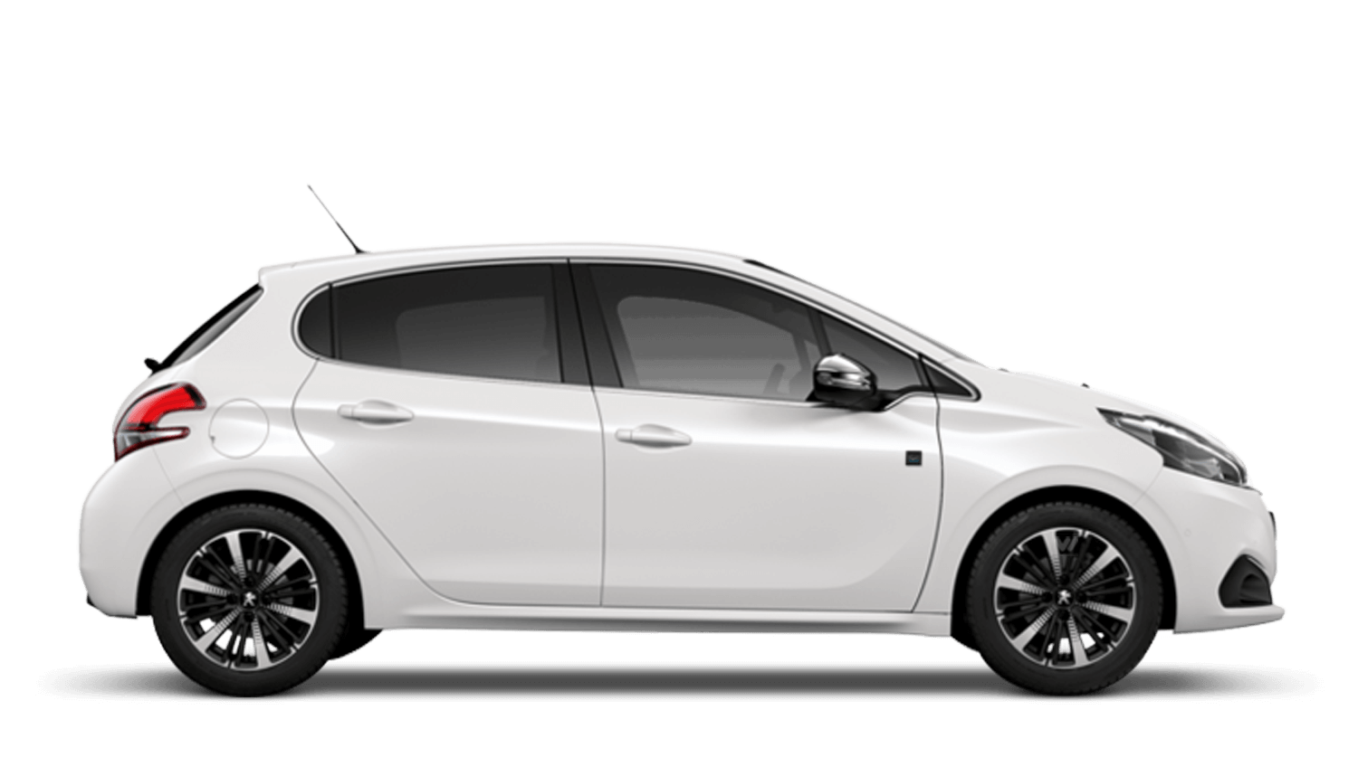 Satin White Peugeot 208
