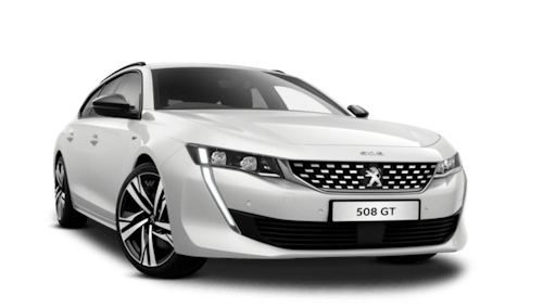 Pearlescent White Peugeot 508 SW