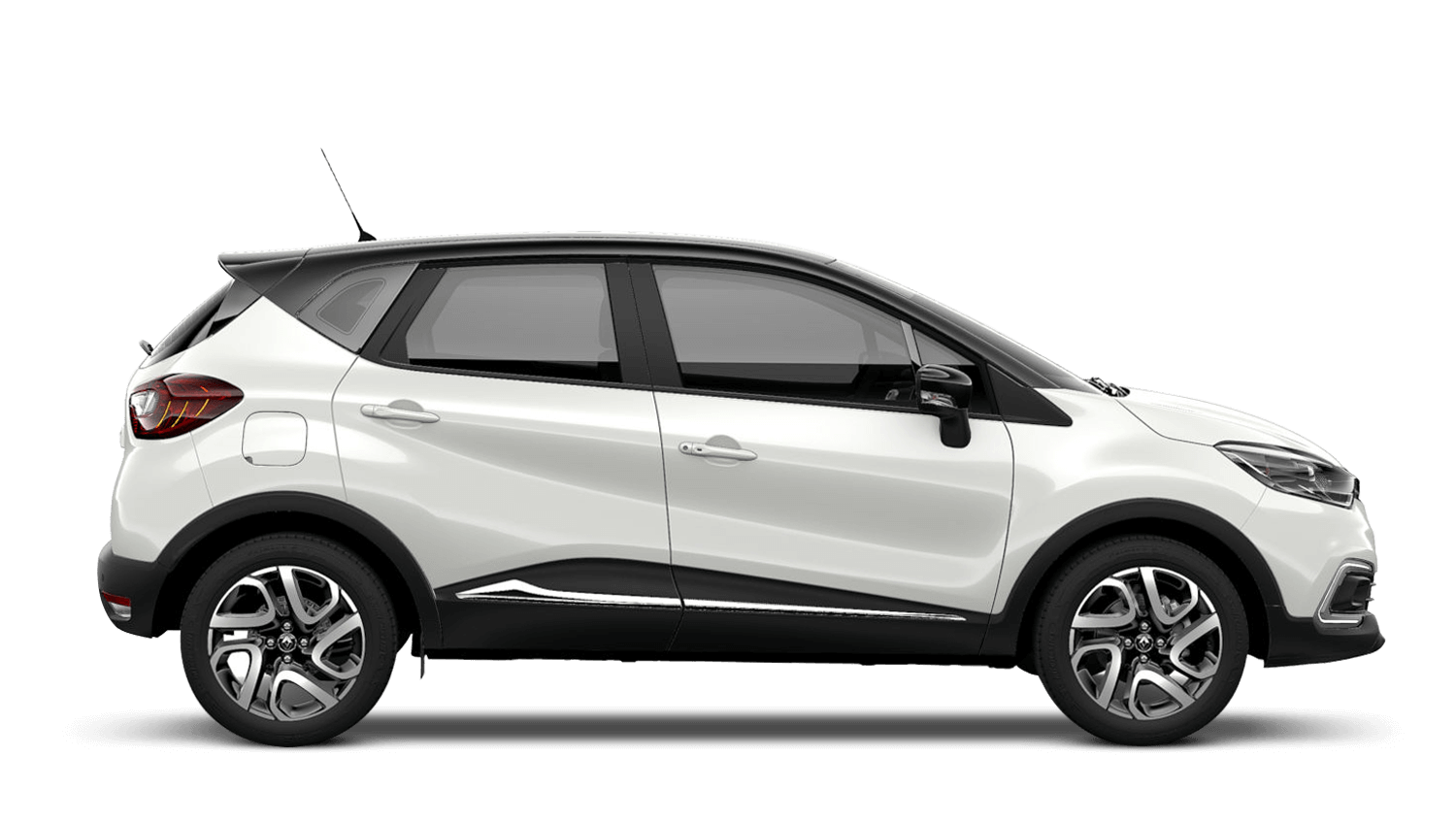Arctic White with Diamond Black roof Renault CAPTUR