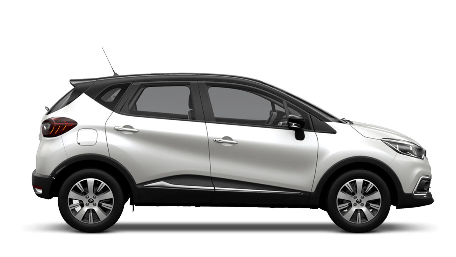 Arctic White with Diamond Black roof Renault CAPTUR