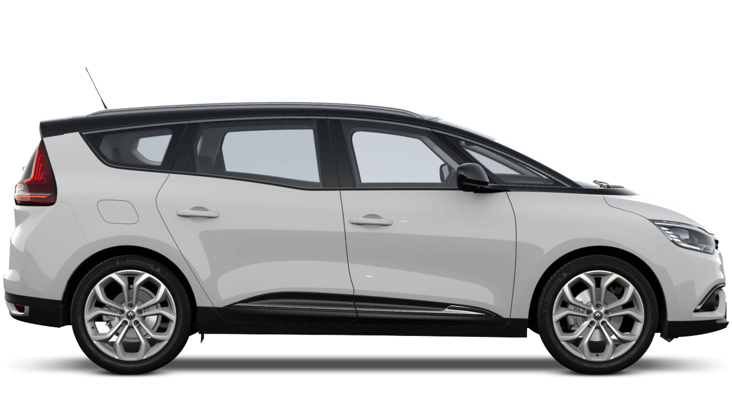 Glacier White with Diamond Black roof Renault Grand SCENIC