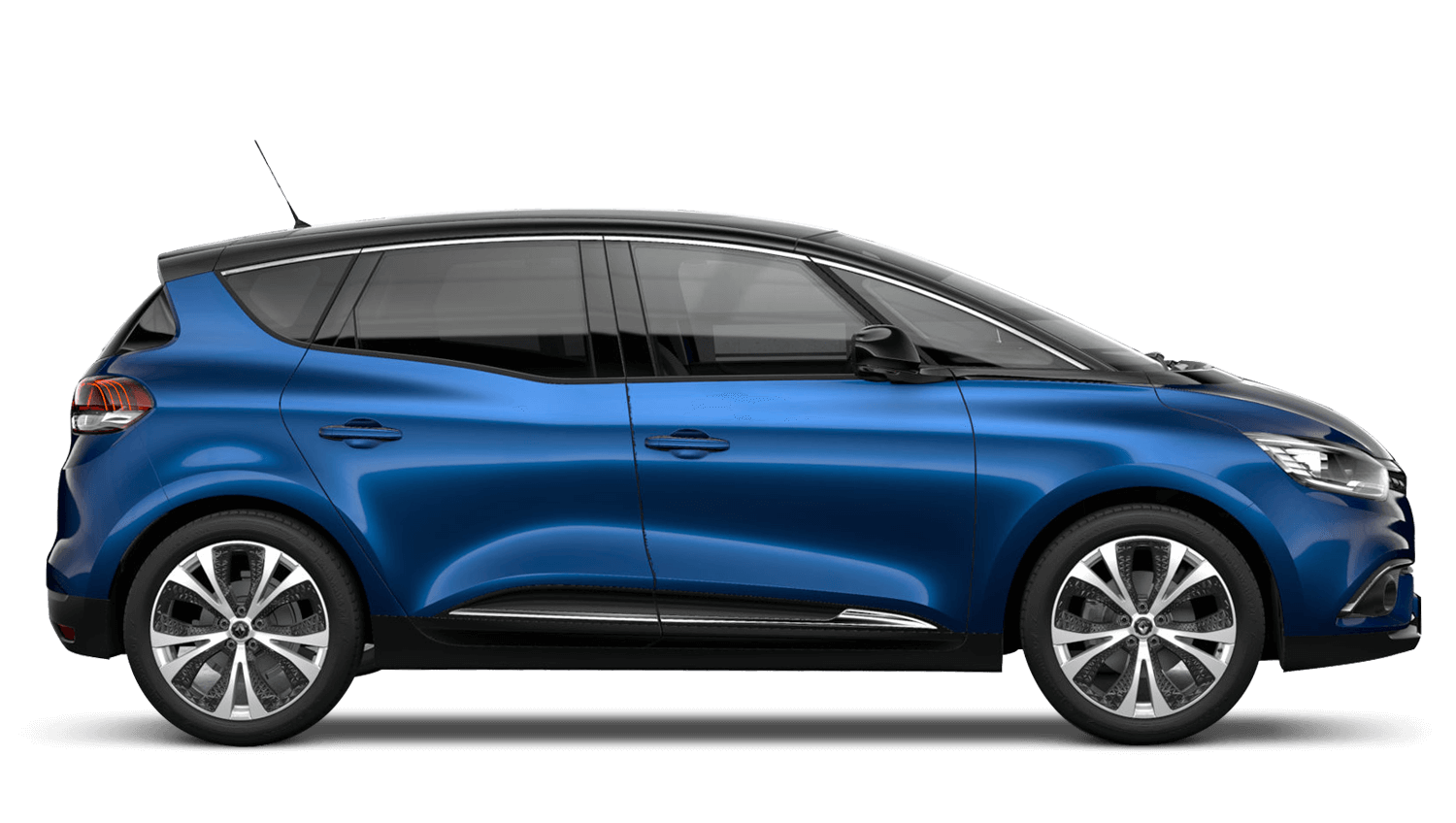 Cosmos Blue with Diamond Black roof Renault SCENIC