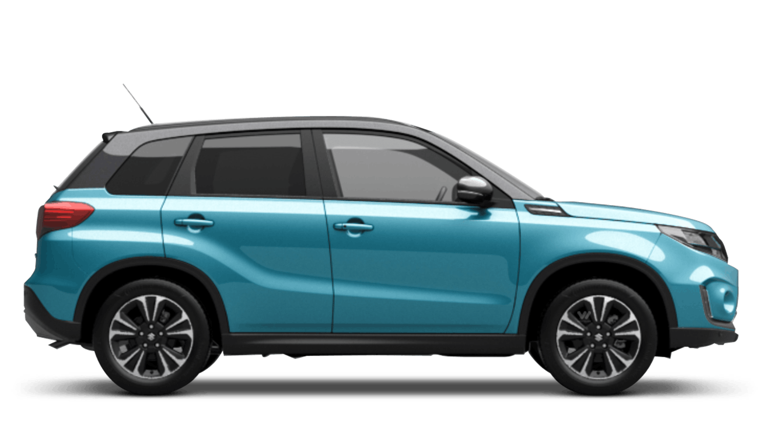 Atlantis Turquoise Pearl Metallic with Cosmic Black Pearl Metallic Roof (Dual Tone) Suzuki Vitara
