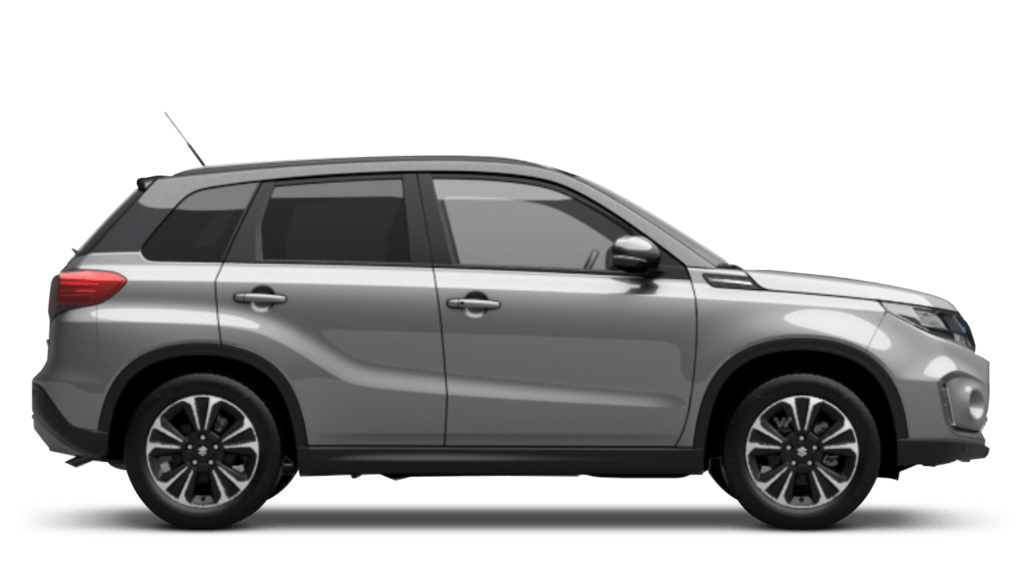 Galactic Grey Metallic with Cosmic Black Pearl Metallic Roof (Dual Tone) Suzuki Vitara