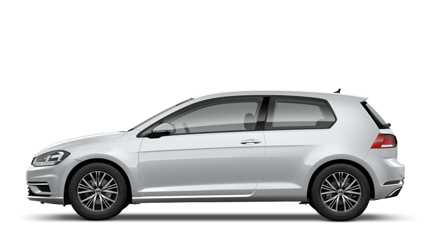 White Silver (Metallic / Pearl) Volkswagen Golf