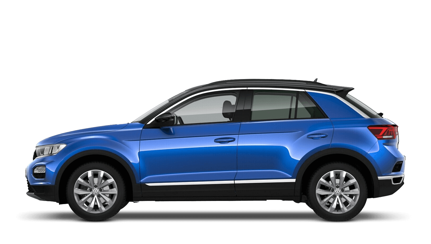 Ravenna Blue with Black Roof (Metallic / Pearl) Volkswagen T Roc