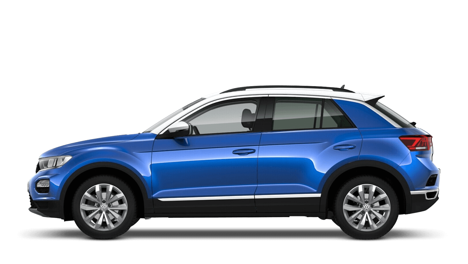Ravenna Blue with Pure White Roof (Metallic / Pearl) Volkswagen T Roc