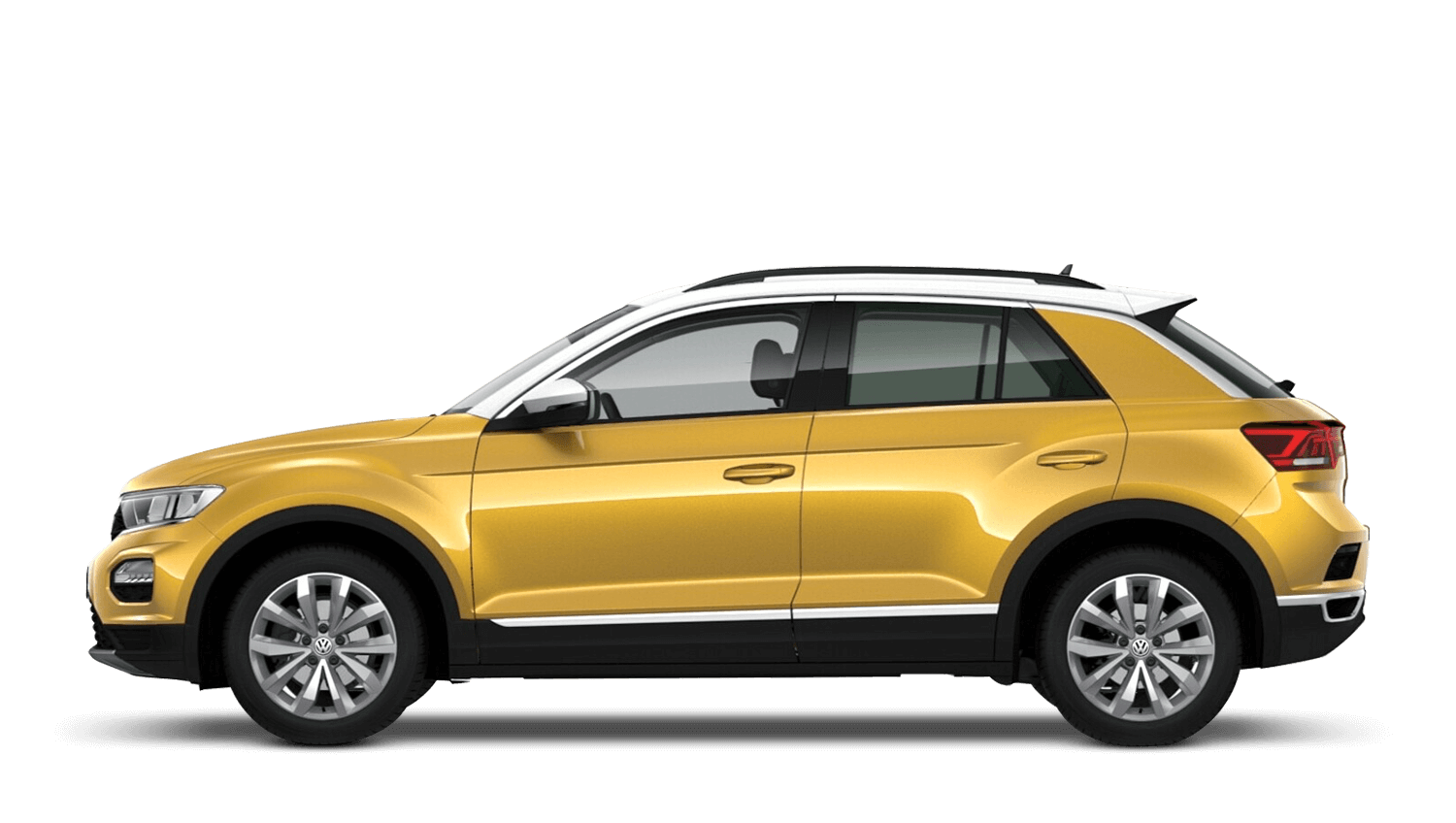 Turmeric Yellow with Pure White Roof (Metallic / Pearl) Volkswagen T Roc