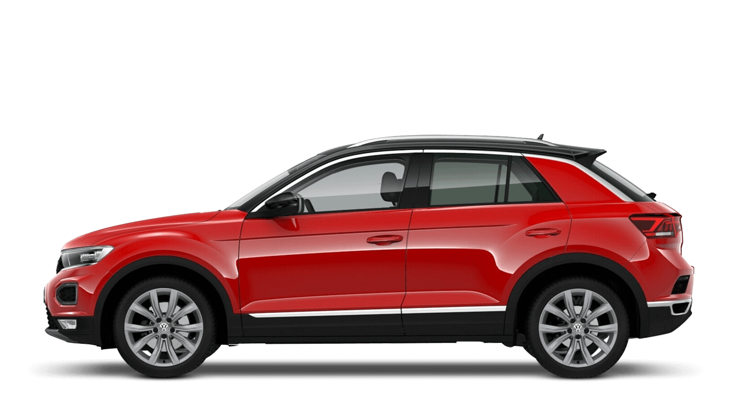 Flash Red with Black Roof (Solid) Volkswagen T Roc