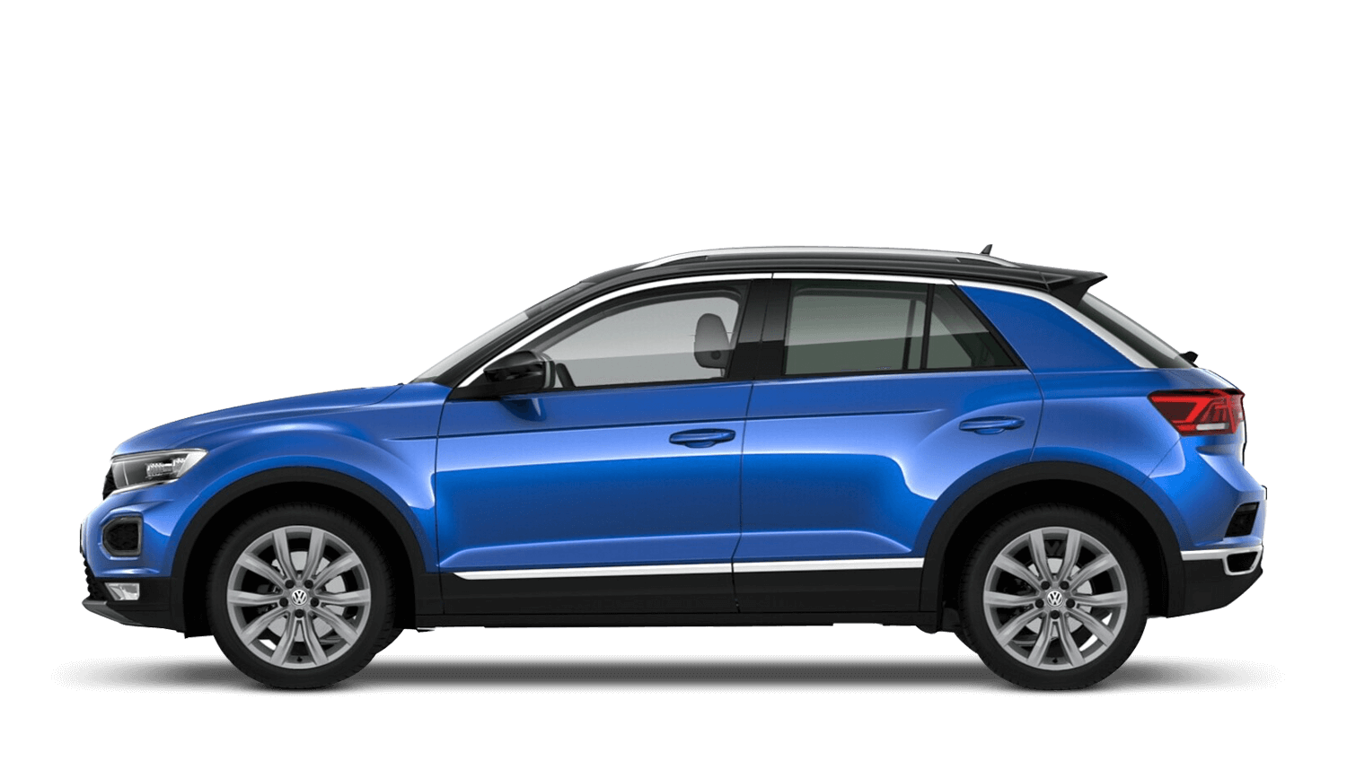 Ravenna Blue with Black Roof (Metallic / Pearl) Volkswagen T Roc